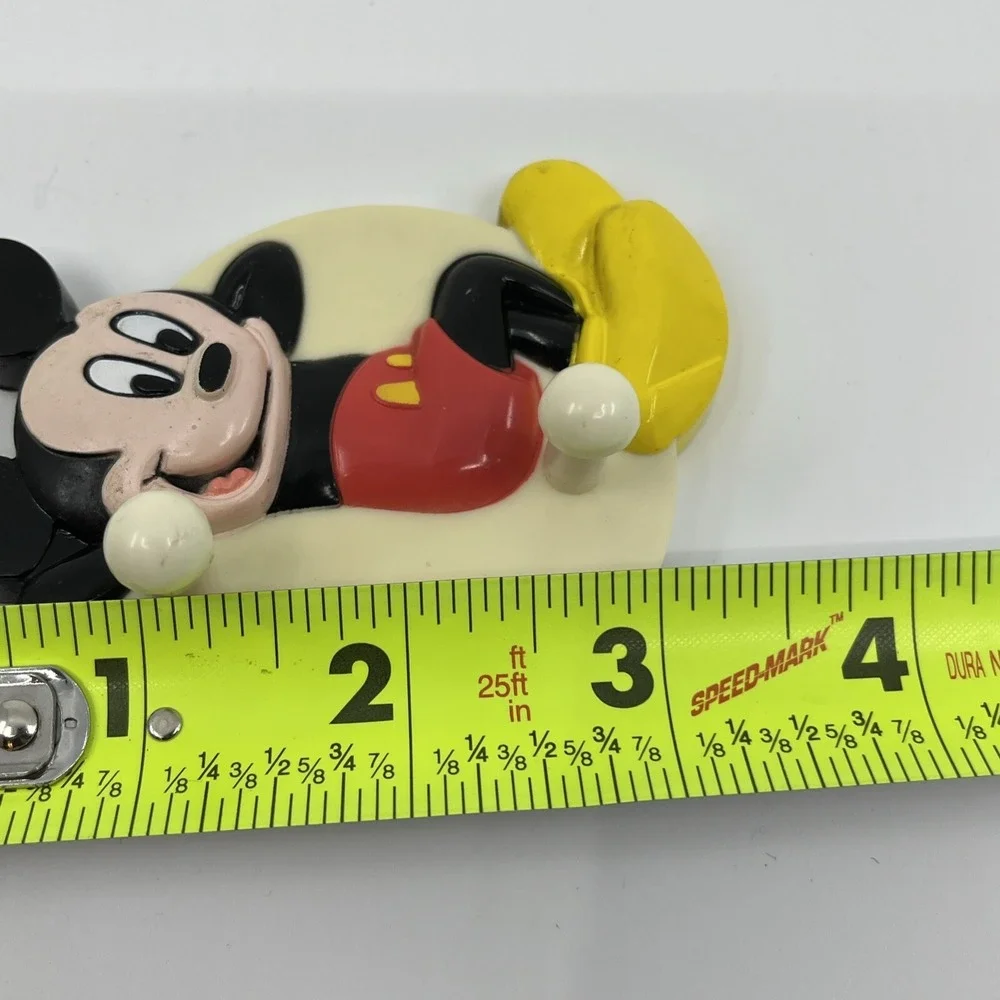 Vintage 2 Disney Refrigerator Magnets Mickey Mouse Minnie Hooks 1995 3